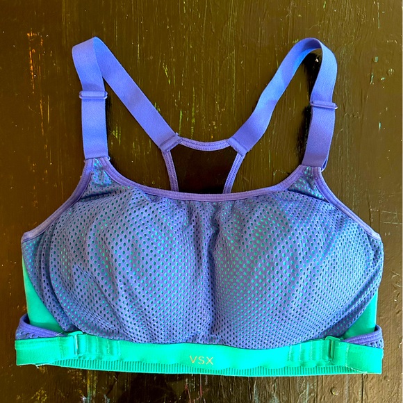 VSX Sports Bra - 34B (Adjustable) - Aqua/Blue - Picture 2 of 6
